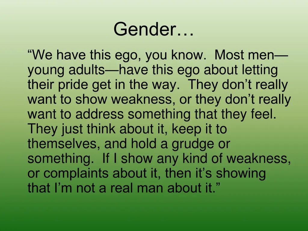 gender