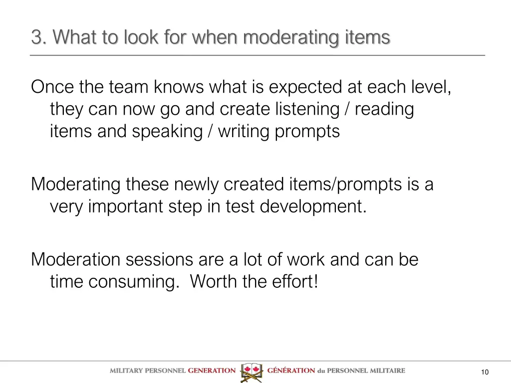 3 what to look for when moderating items
