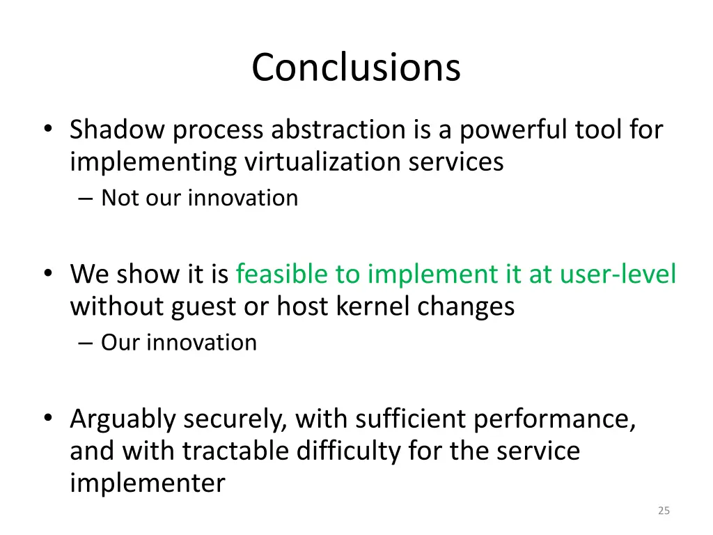 conclusions