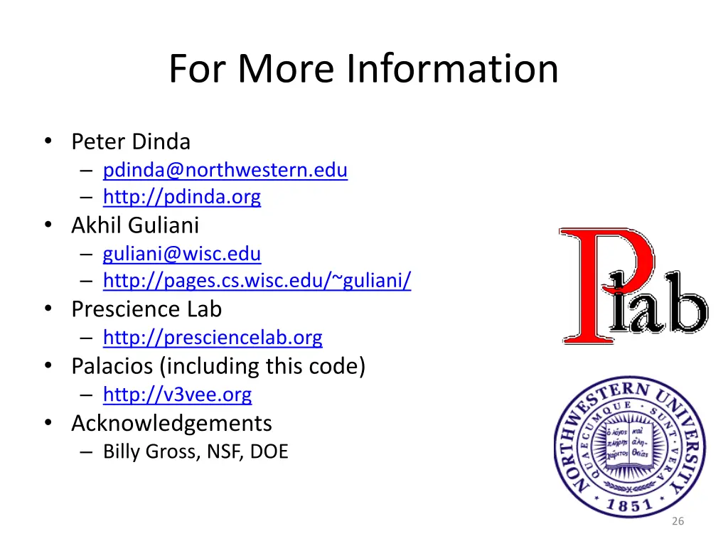 for more information