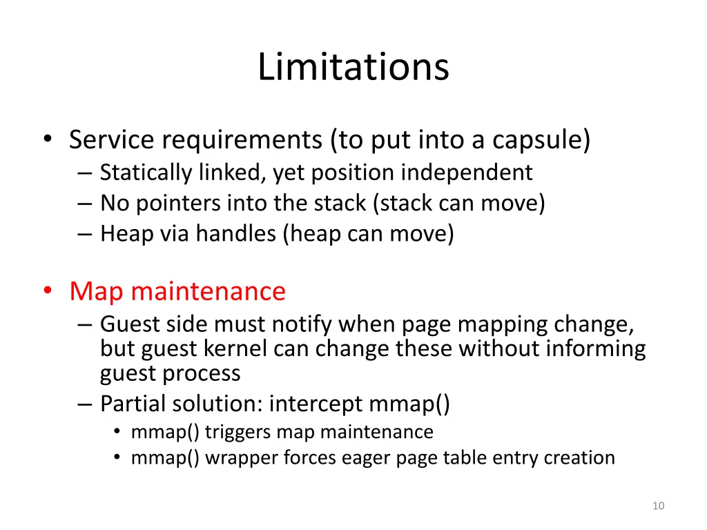 limitations
