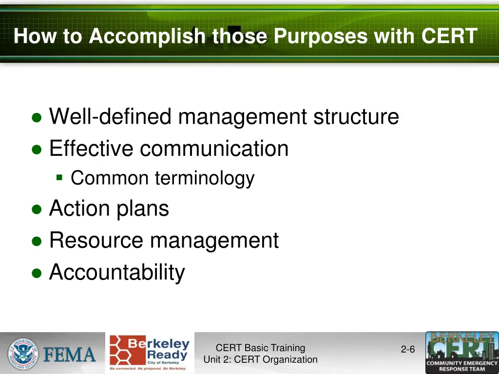 how to accomplish those purposes with cert