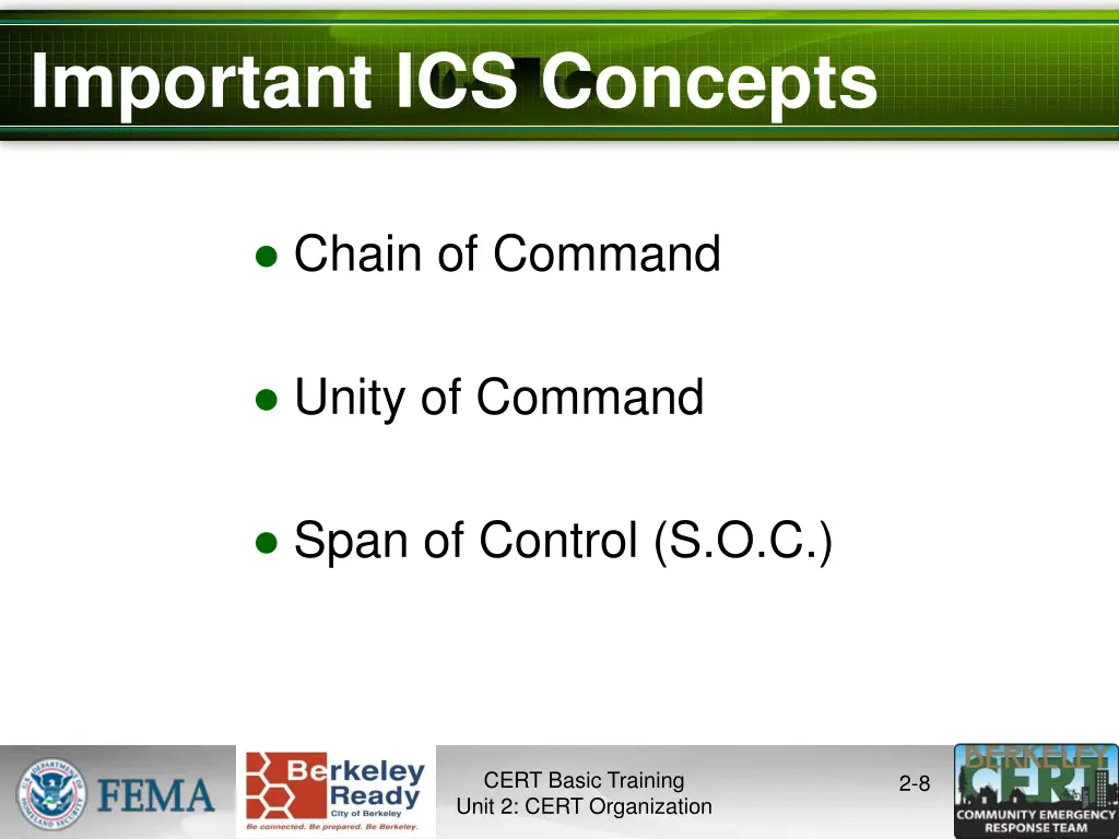 important ics concepts