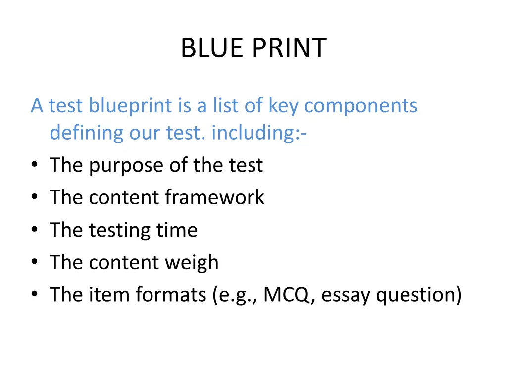 blue print