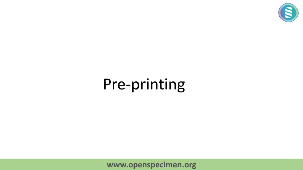pre printing
