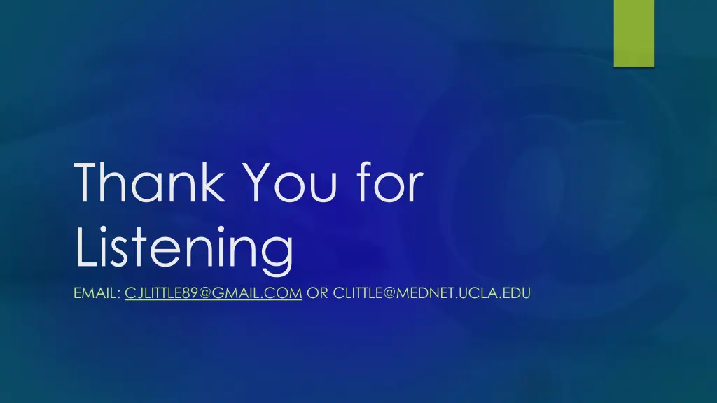 thank you for listening email cjlittle89@gmail