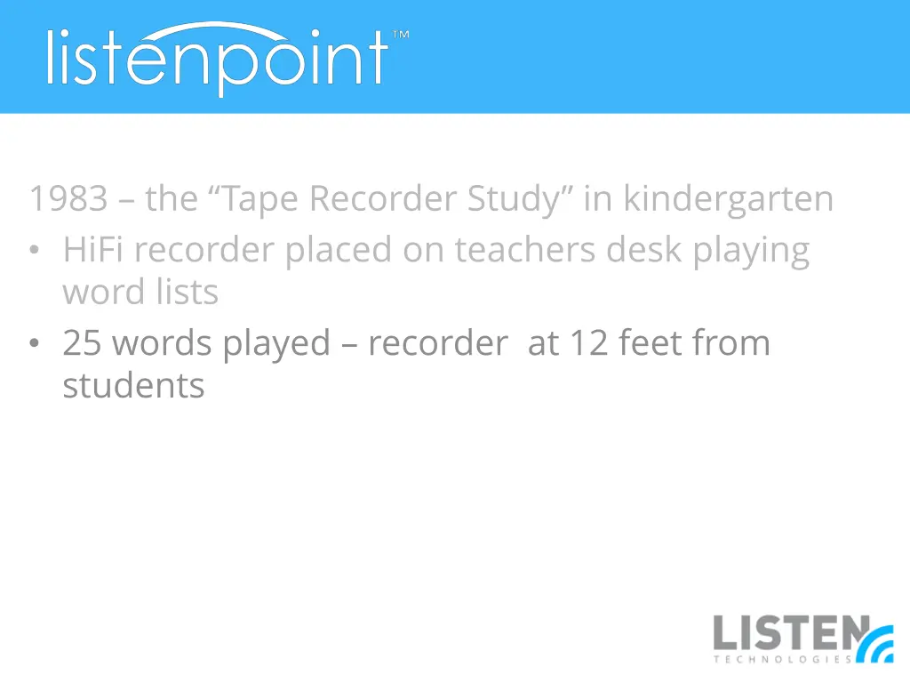 1983 the tape recorder study in kindergarten hifi 1