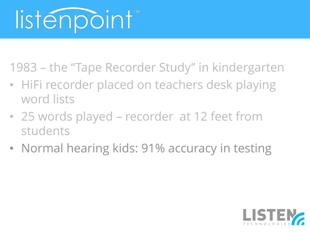 1983 the tape recorder study in kindergarten hifi 2