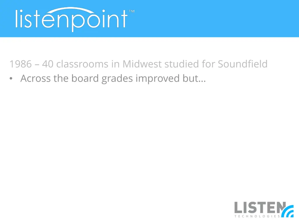 1986 40 classrooms in midwest studied 1