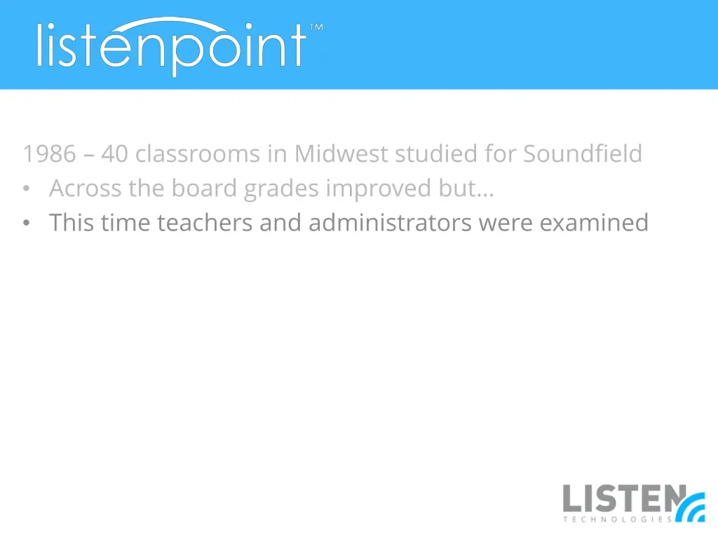 1986 40 classrooms in midwest studied 2