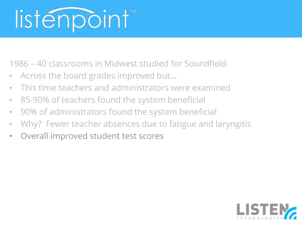 1986 40 classrooms in midwest studied 6