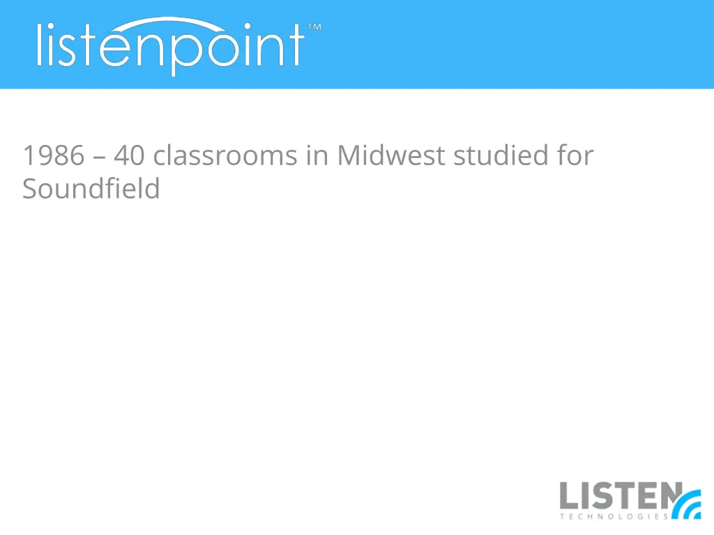 1986 40 classrooms in midwest studied