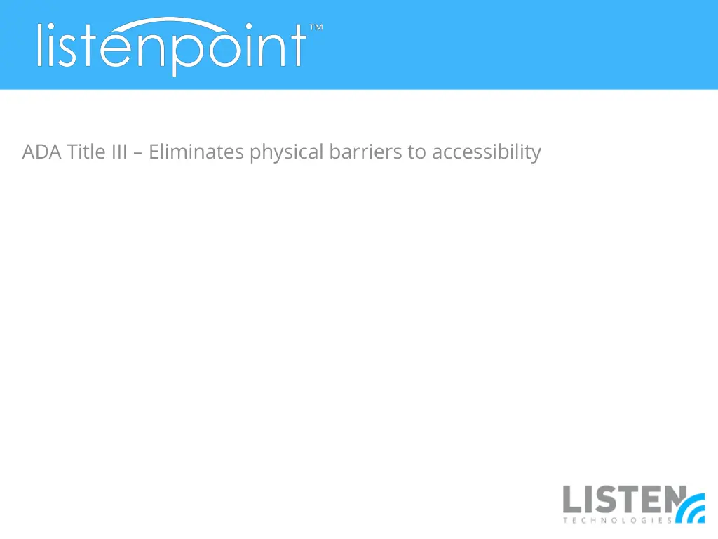 ada title iii eliminates physical barriers