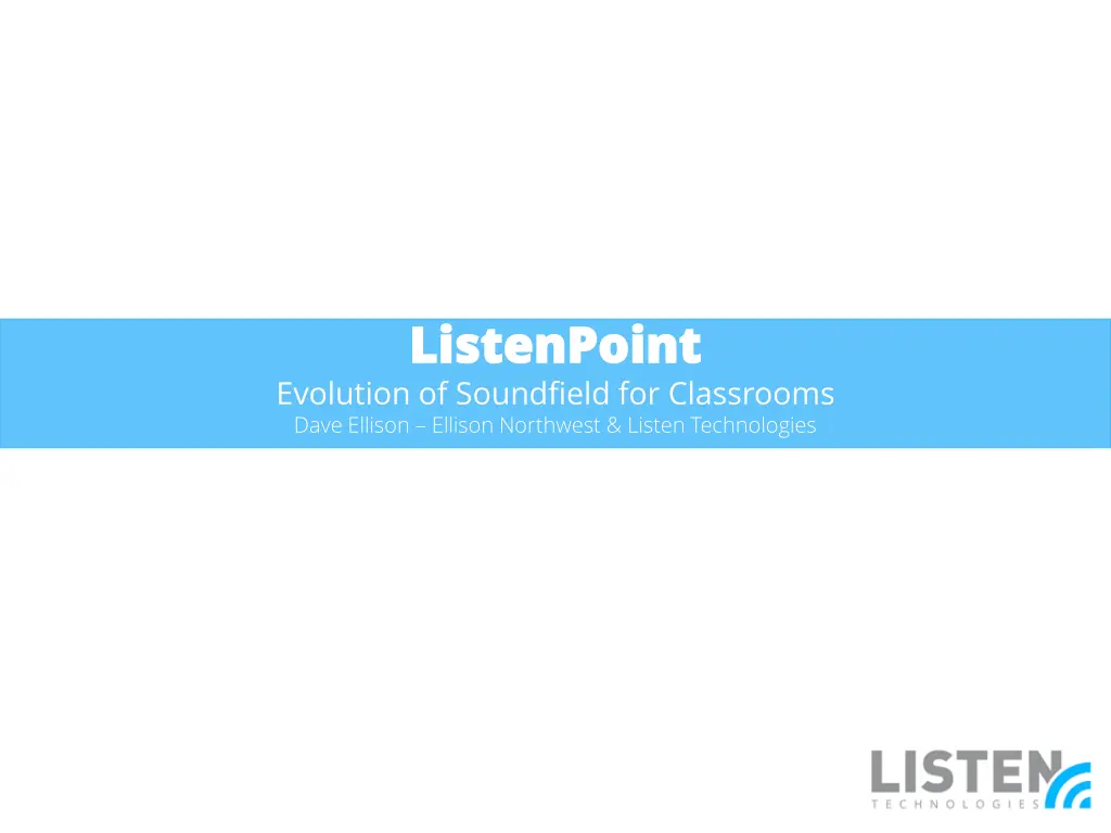 listenpoint listenpoint evolution of soundfield
