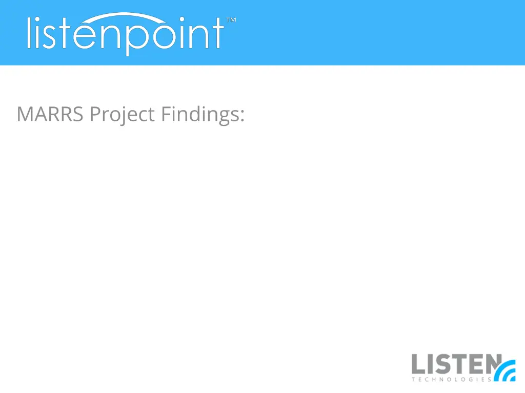 marrs project findings