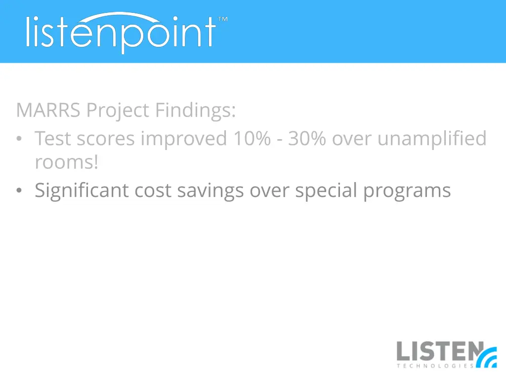 marrs project findings test scores improved 1