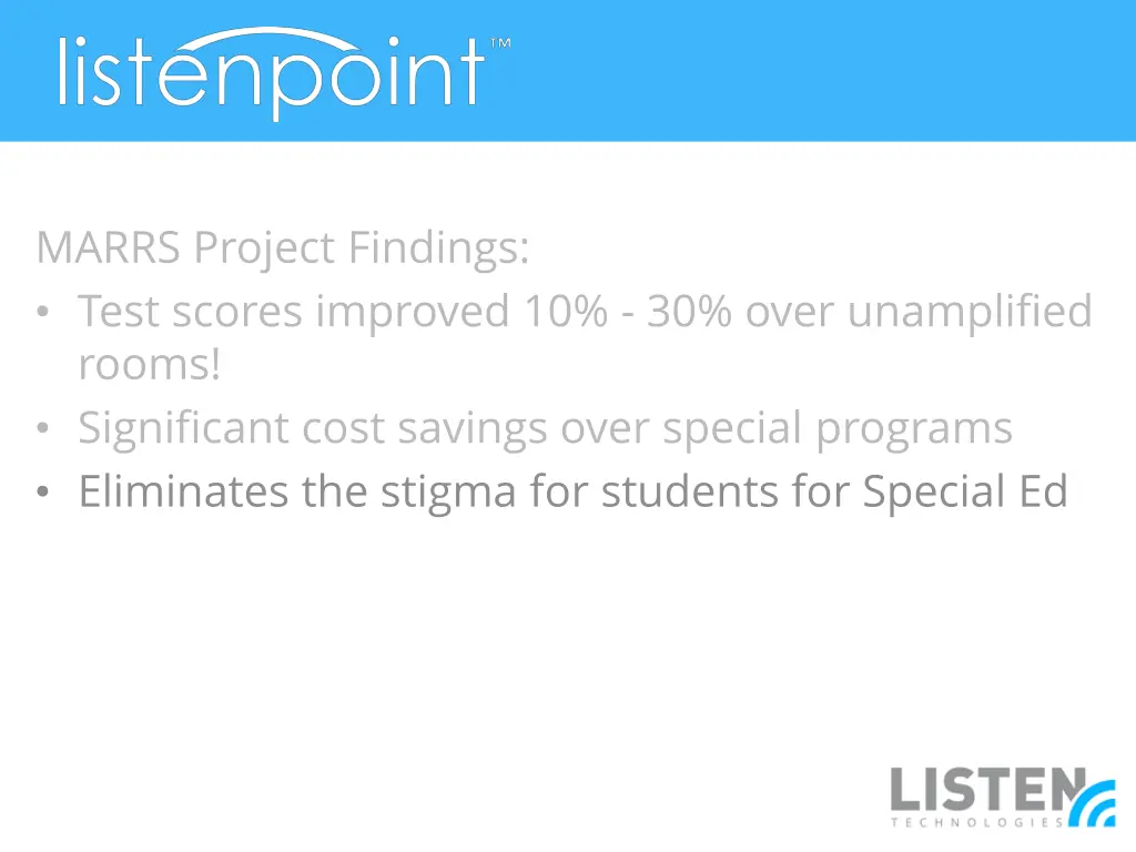 marrs project findings test scores improved 2