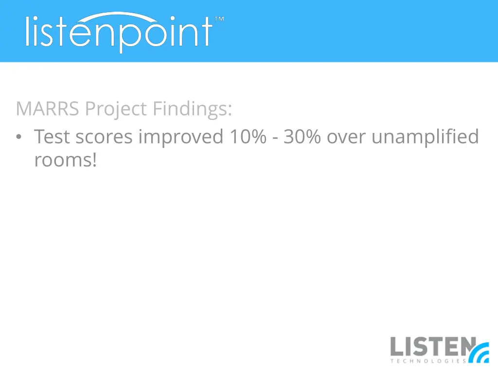 marrs project findings test scores improved