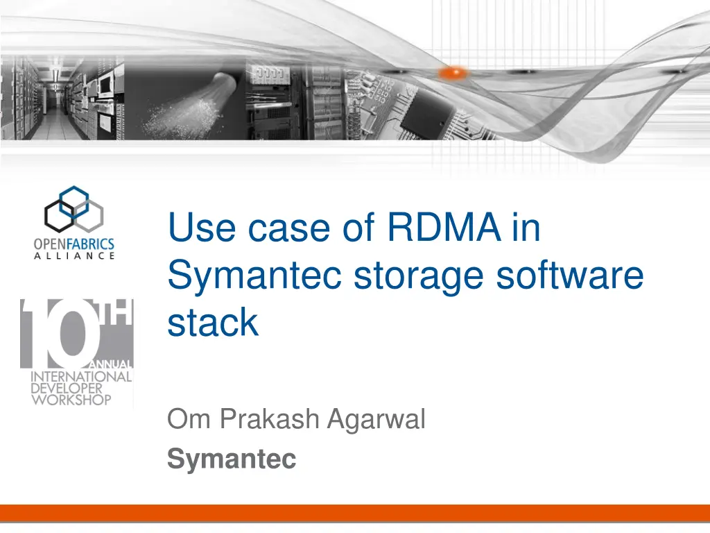 use case of rdma in symantec storage software
