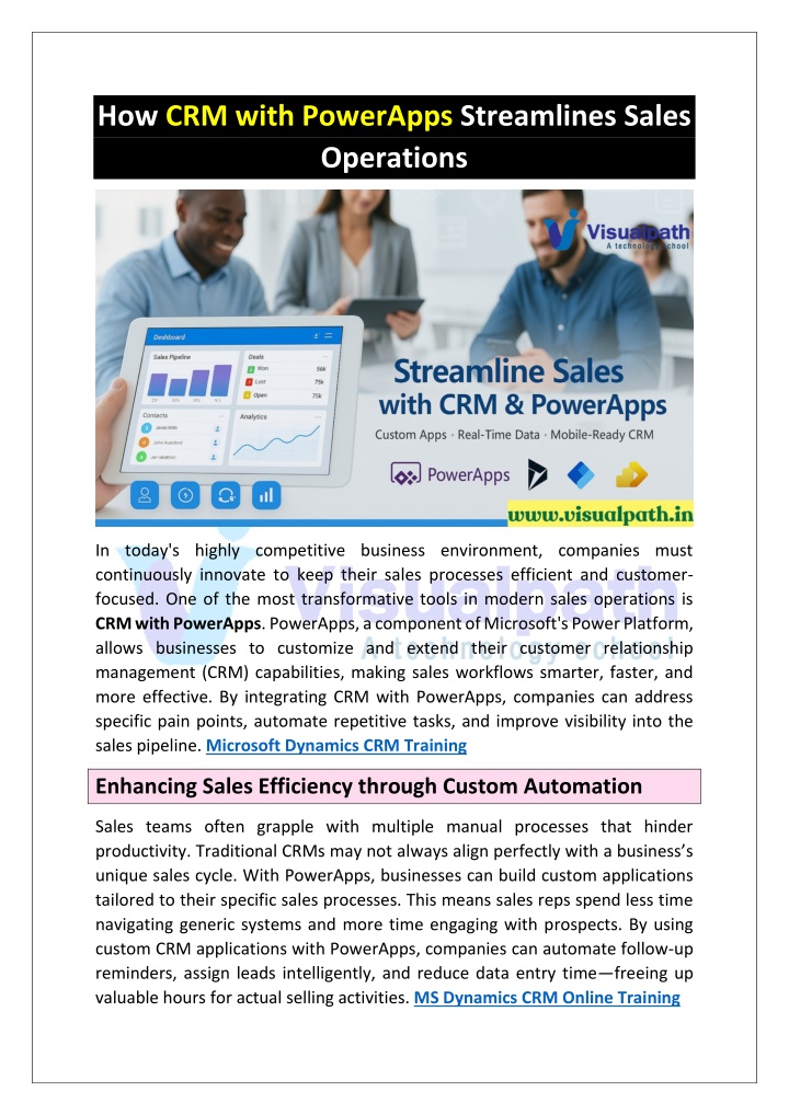 how crm with powerapps streamlines sales