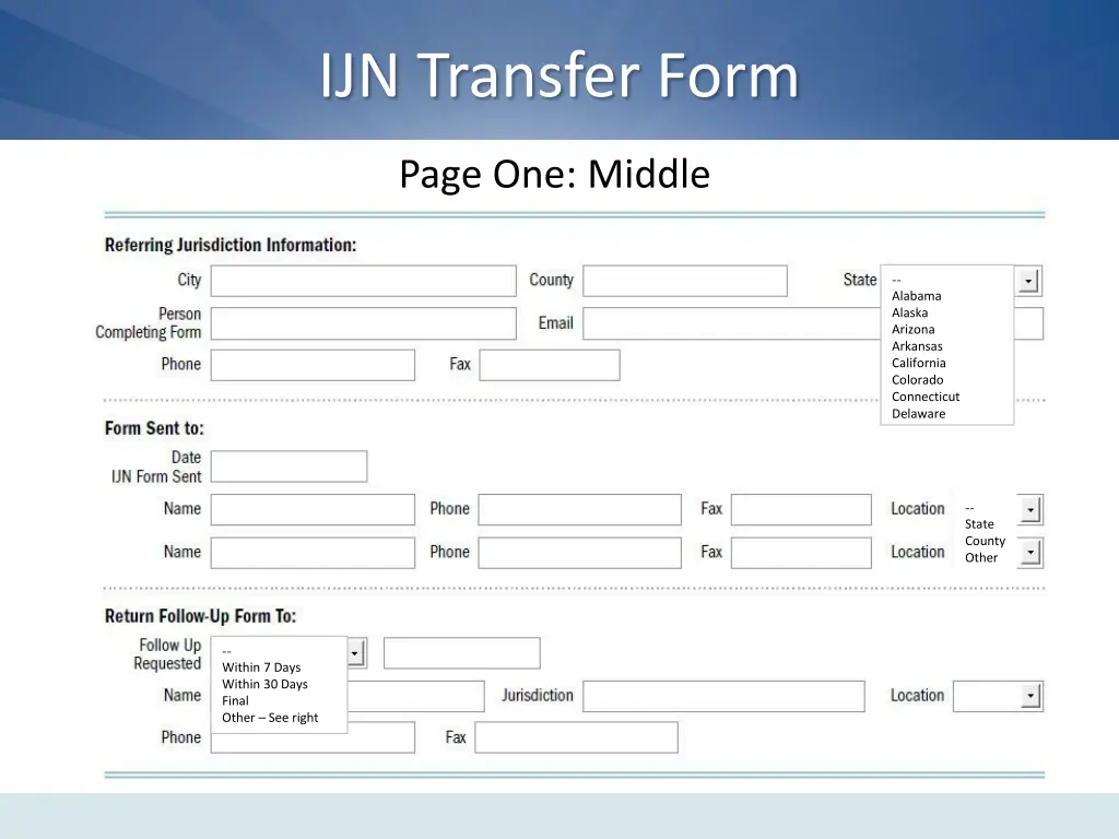 ijn transfer form 1