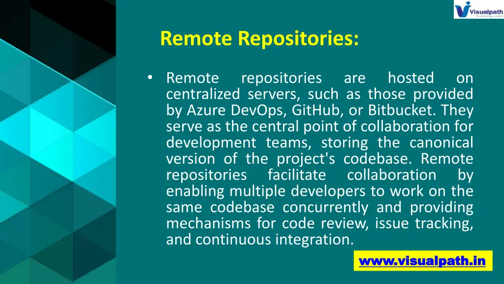 remote repositories