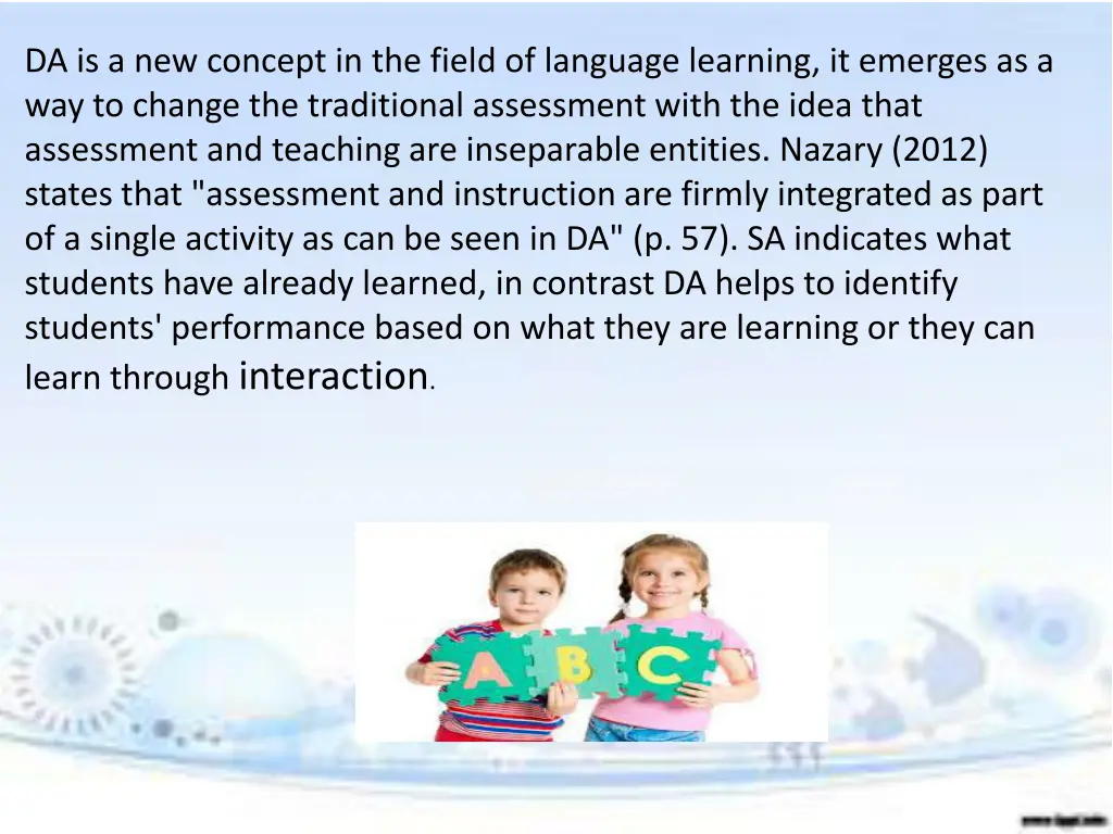 da is a new concept in the field of language