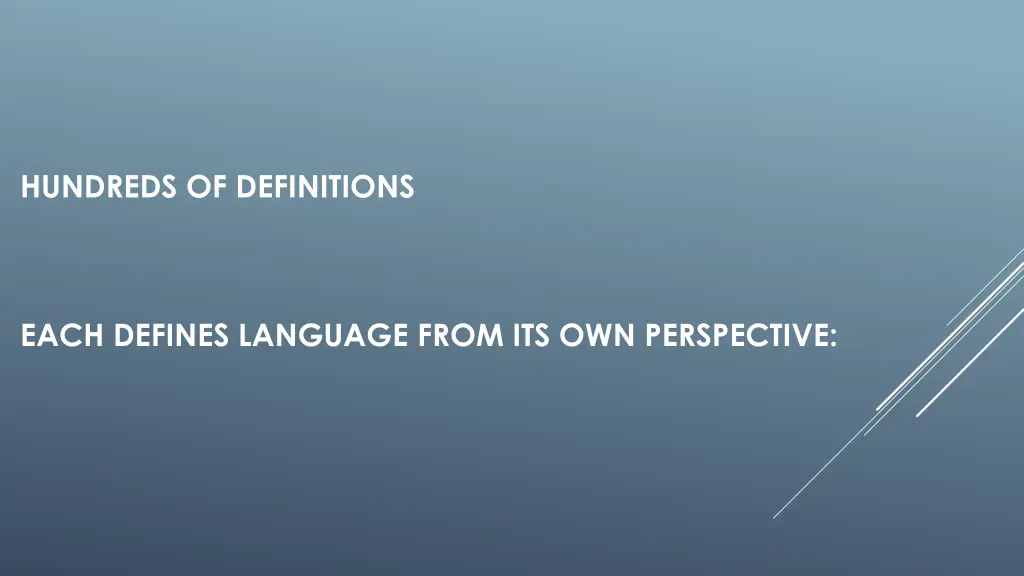 hundreds of definitions
