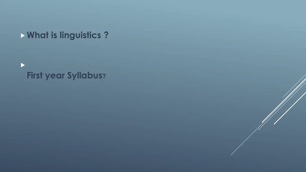 what is linguistics