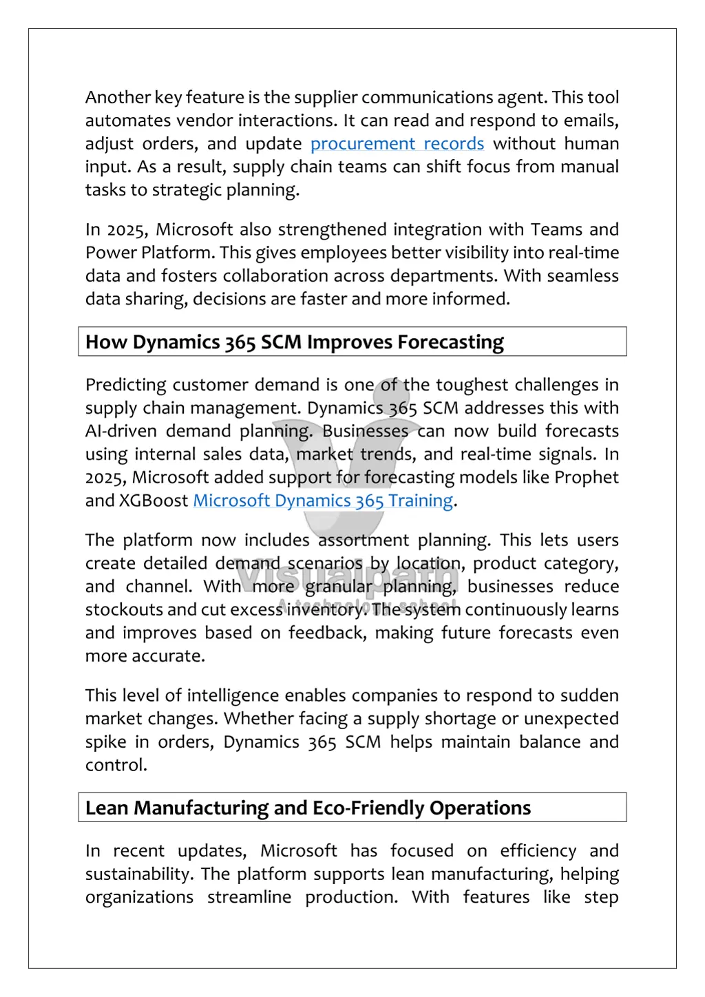 another key feature is the supplier