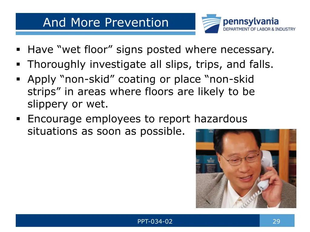 and more prevention