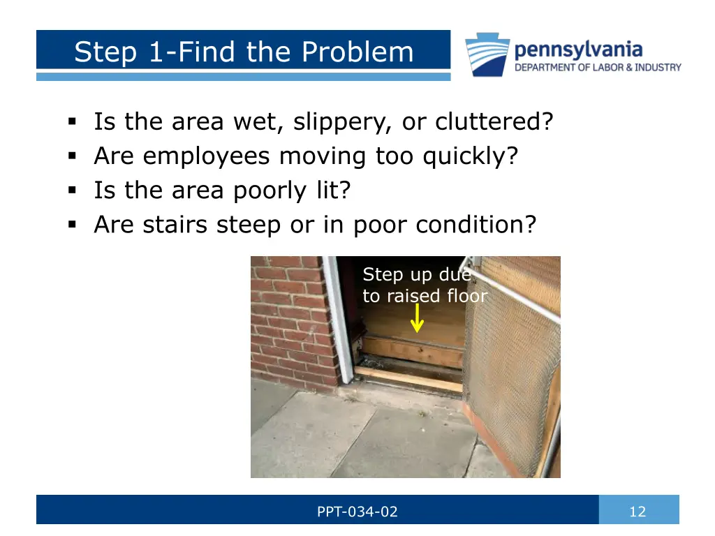 step 1 find the problem