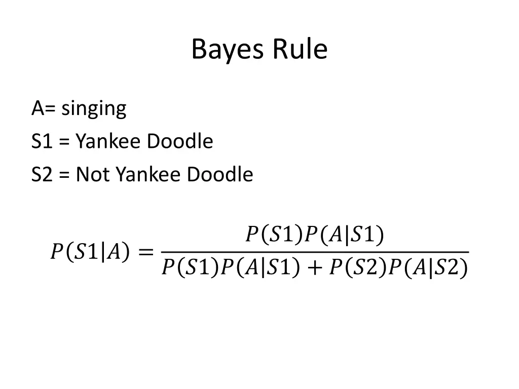 bayes rule