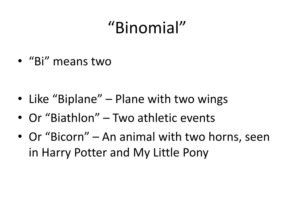 binomial