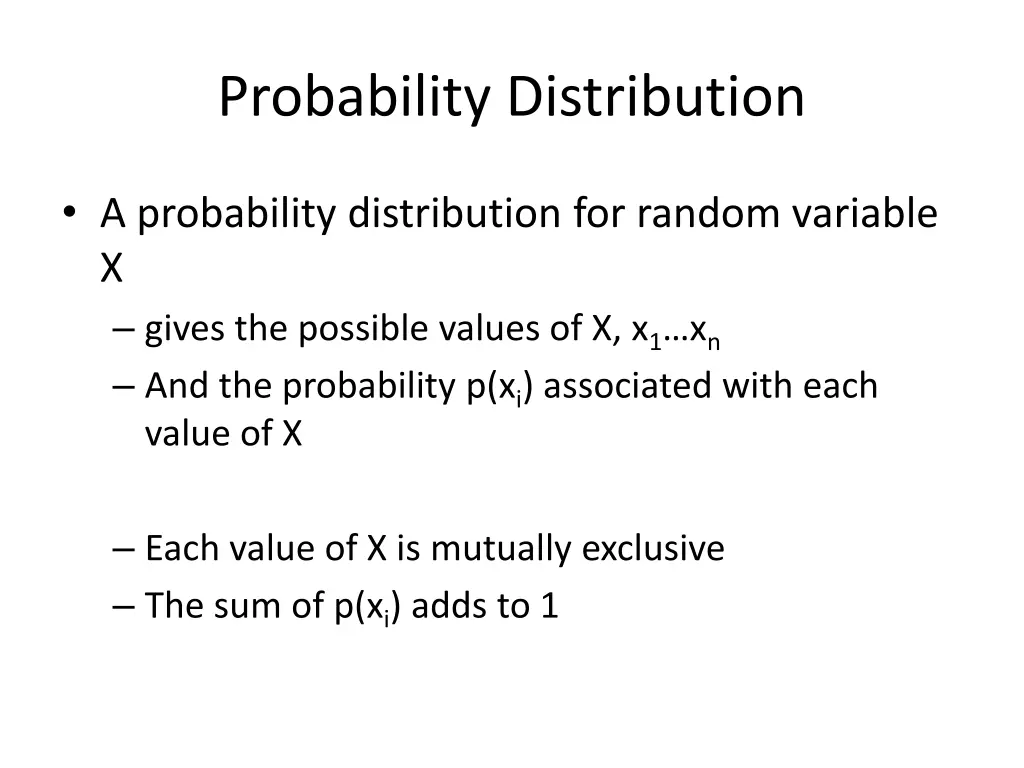 probability distribution