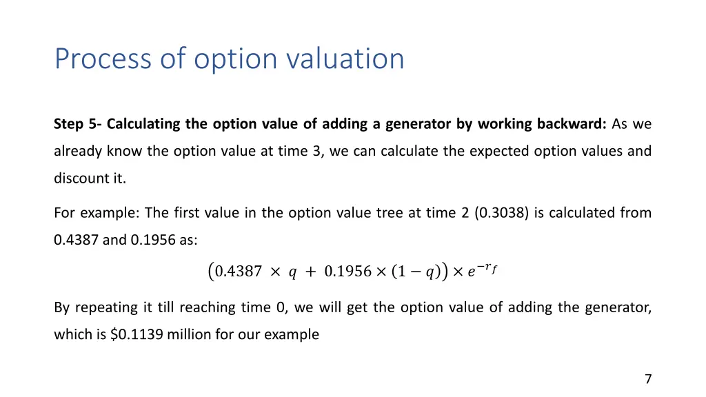 process of option valuation 2