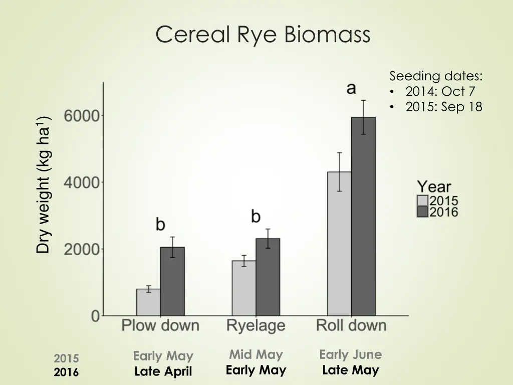 cereal rye biomass