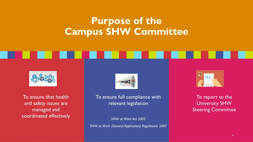 purpose of the campus shw committee