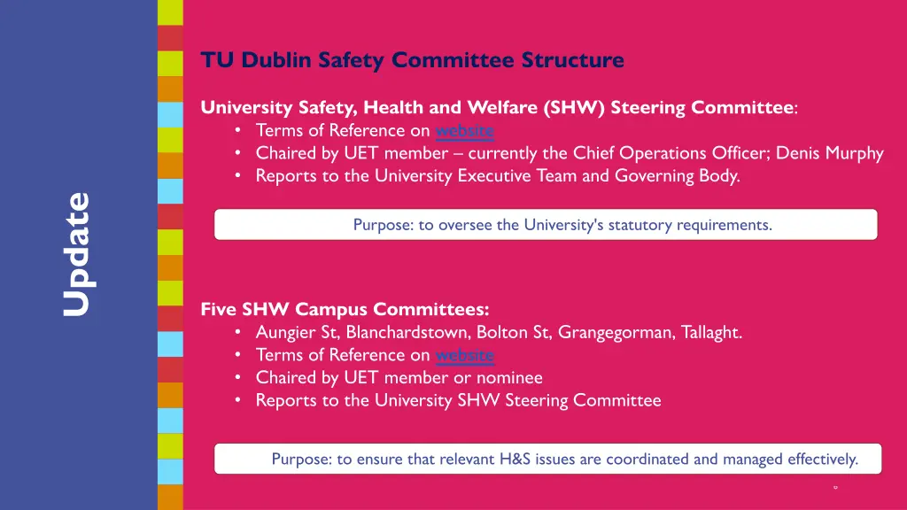 tu dublin safety committee structure