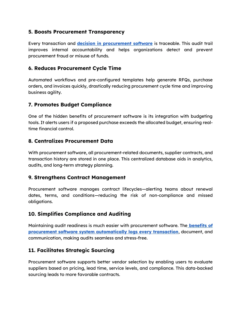 5 boosts procurement transparency