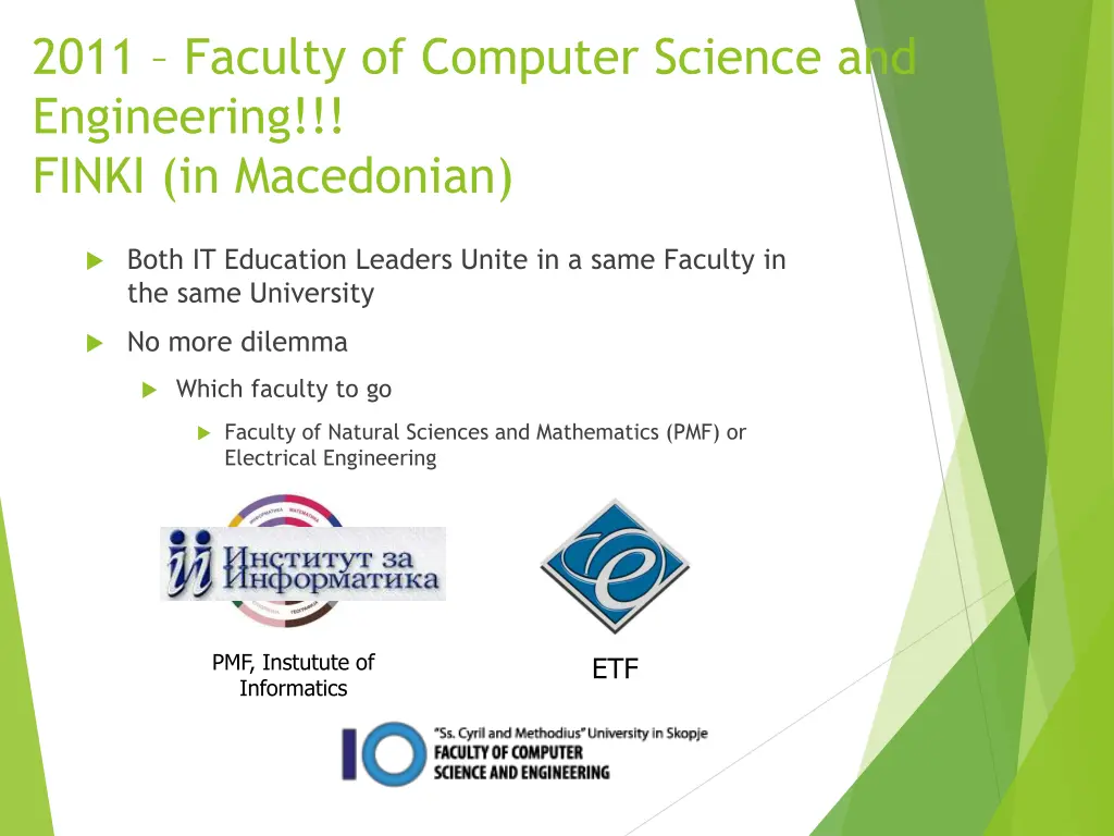 2011 faculty of computer science and engineering
