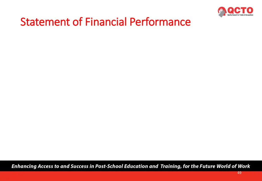 statement of financial performance statement