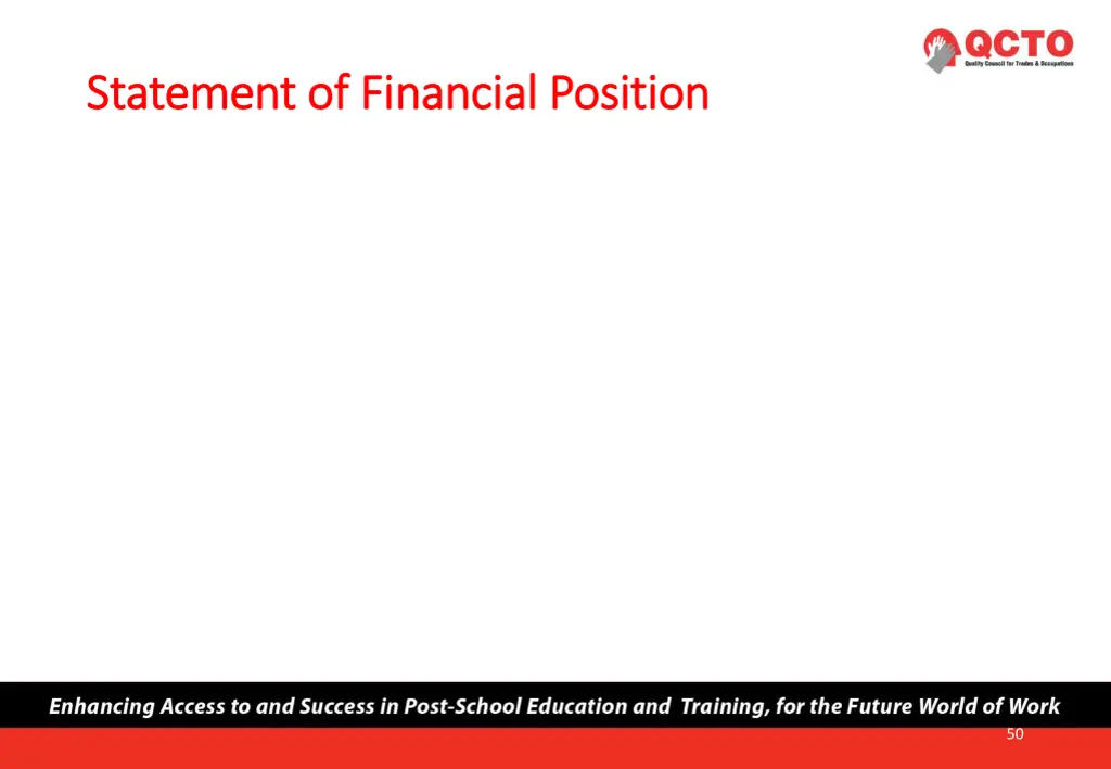 statement of financial position statement