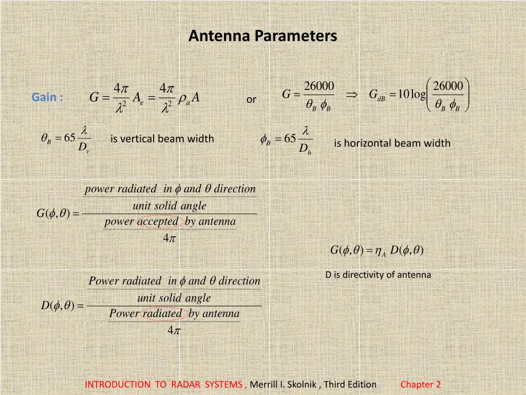 antenna parameters