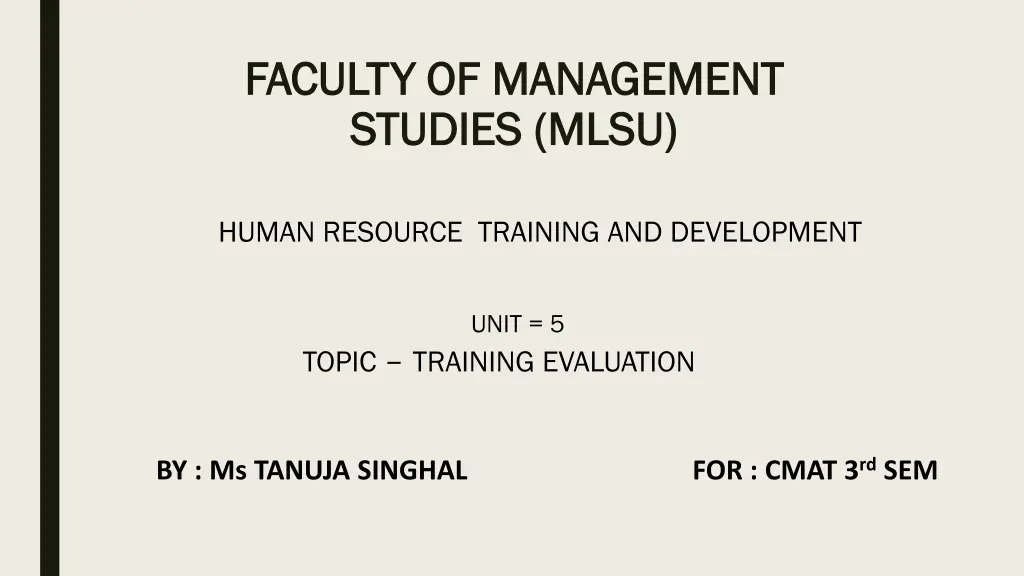 faculty of management faculty of management