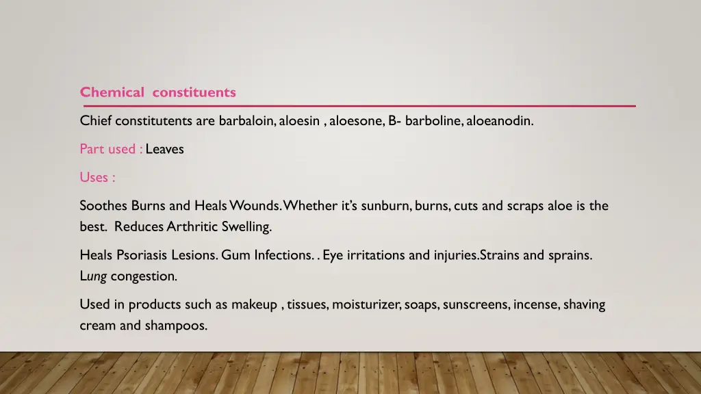 chemical constituents 2