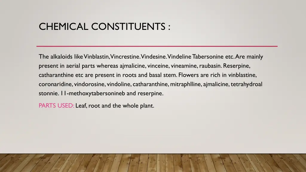 chemical constituents 5