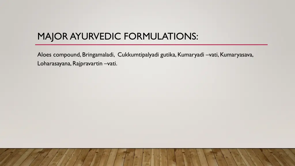 major ayurvedic formulations 2