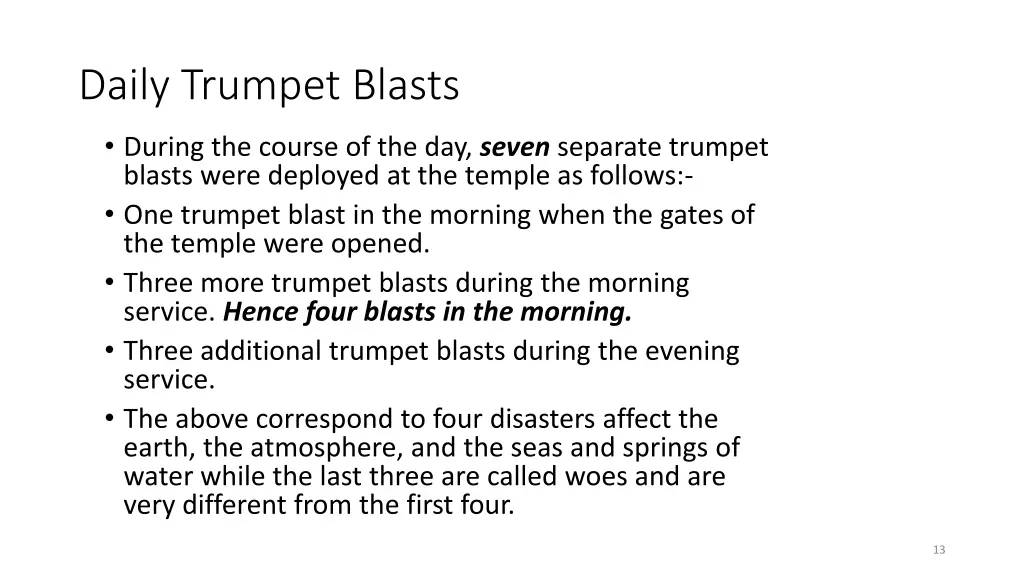 daily trumpet blasts