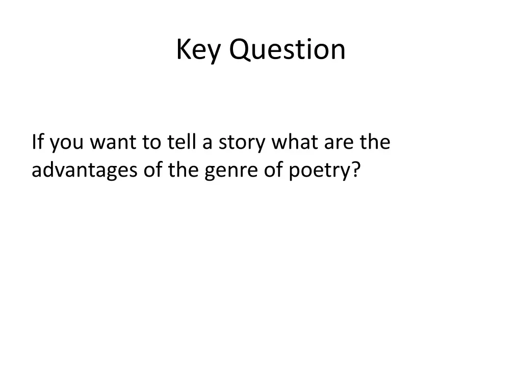 key question